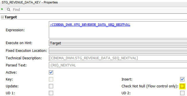 ODI Sequences Check Not Null
