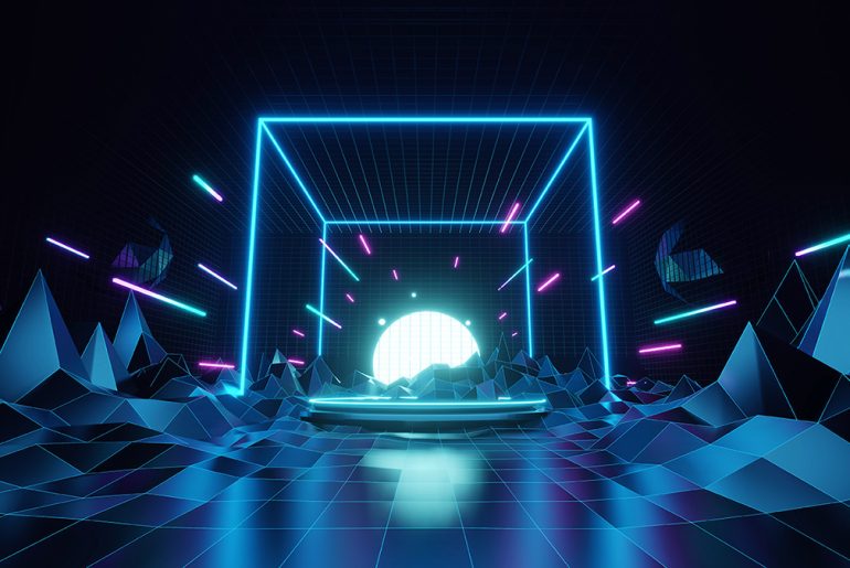 Ein kubusartiges Gerüst als Symbol für ein sicheres System