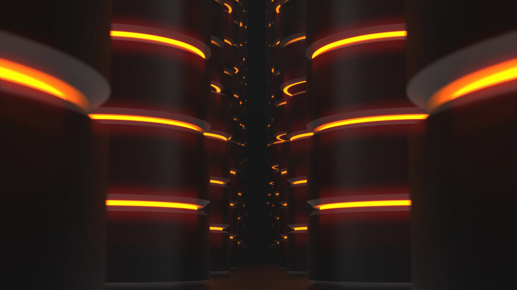 Oracle Forms 14: New Features Every Forms Developer Should Know Datenbank-Tonnen mit Neonlicht